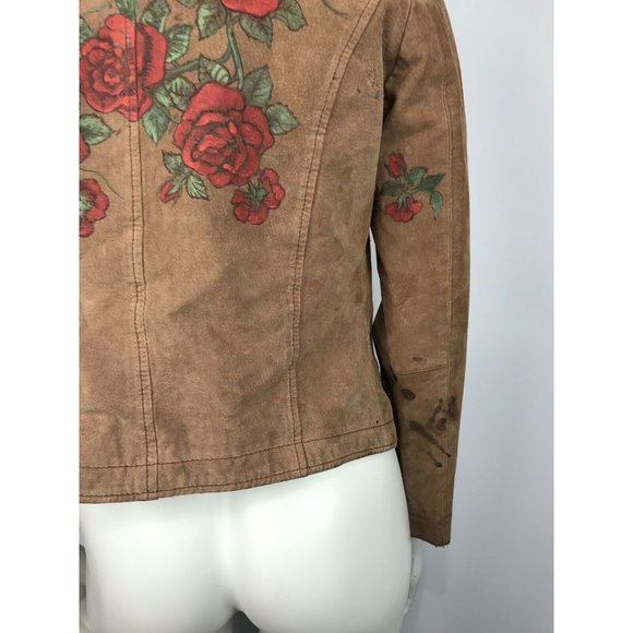 Charlotte Russe Women's Jacket Vintage 100% Leathe - Picture 7 of 11
